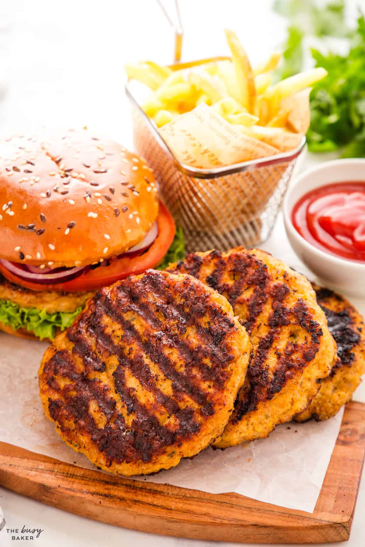 grilled chicken burgers