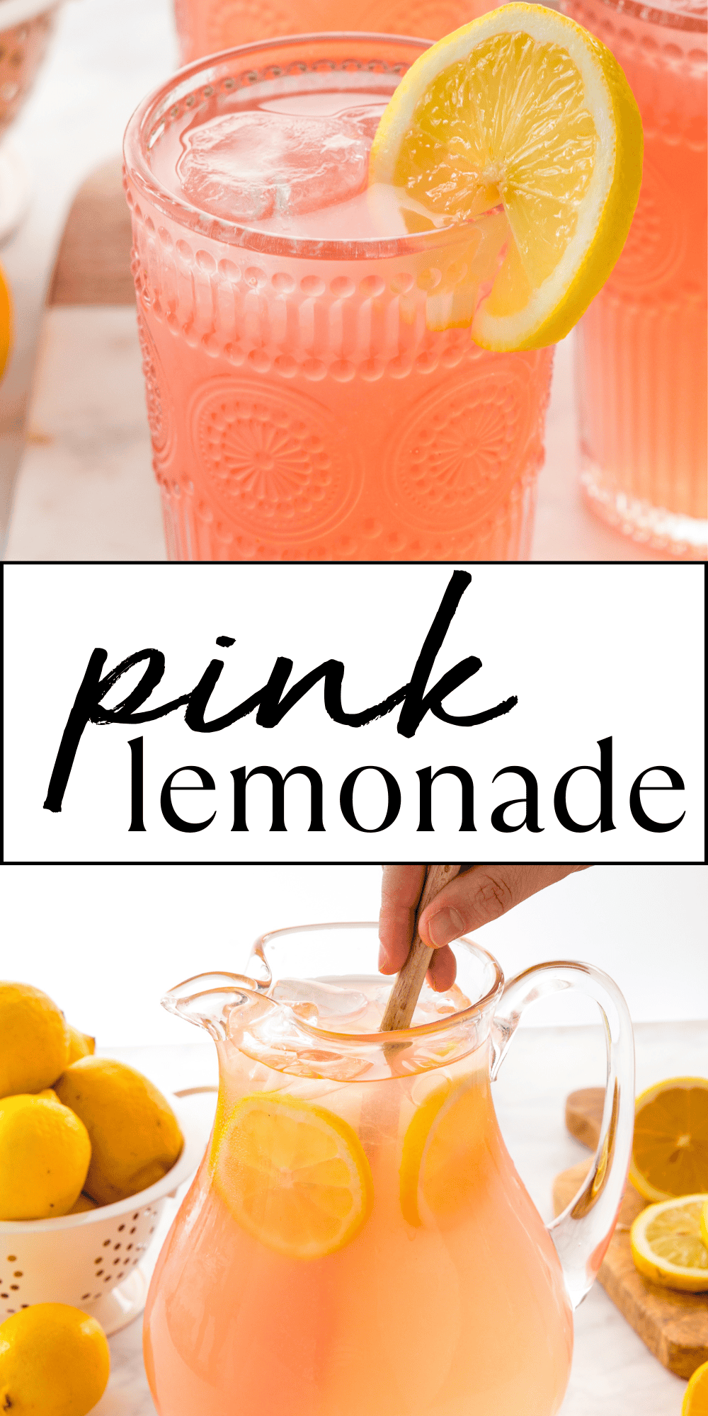 This Pink Lemonade recipe makes the BEST refreshing drink that's perfect for summer! Learn how to make pink lemonade from scratch with our easy tutorial! Recipe from thebusybaker.ca! #pinklemonade #refreshing #summer #drinkrecipe #drink #lemonade #homemadelemonade #lemonaderecipe via @busybakerblog