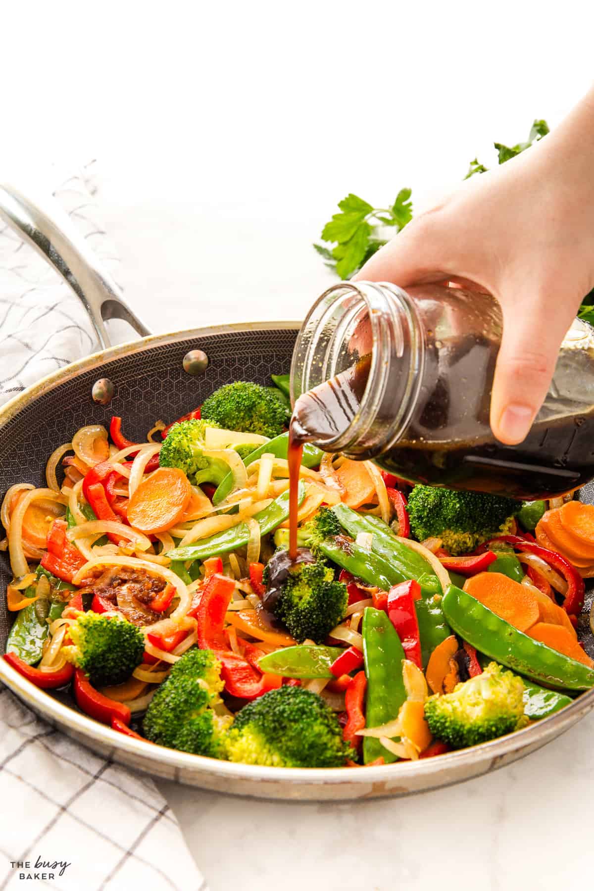 stir fry with sauce
