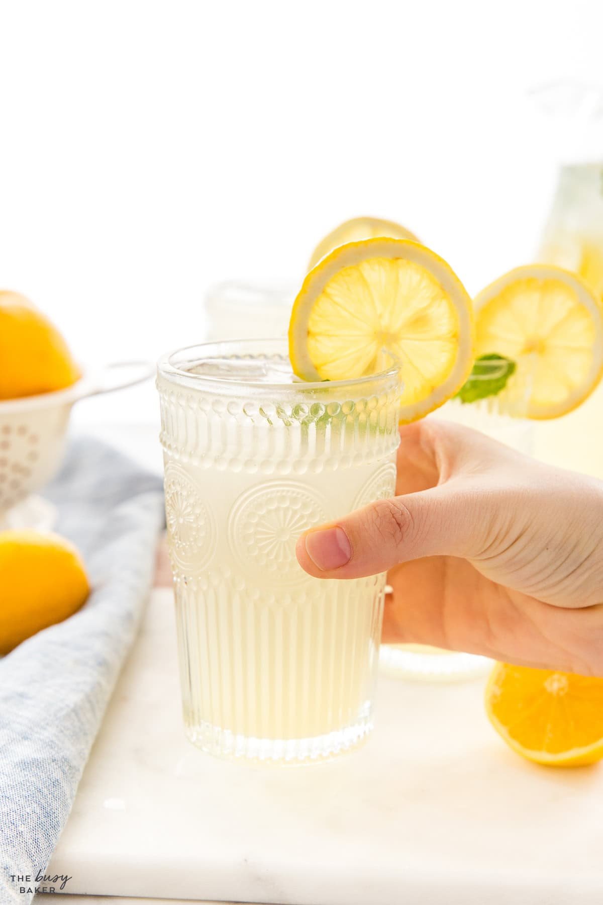 glass of lemonade
