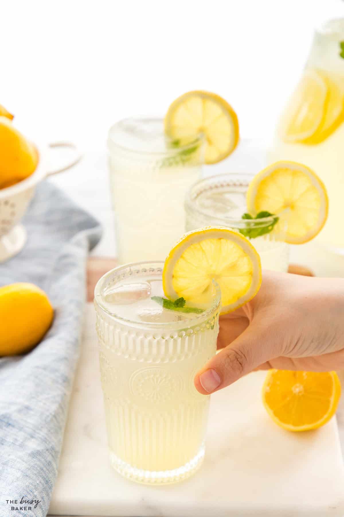 glass of a summer drink