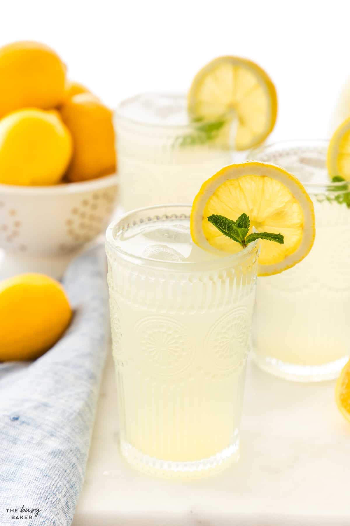 glasses of summer refreshing drink