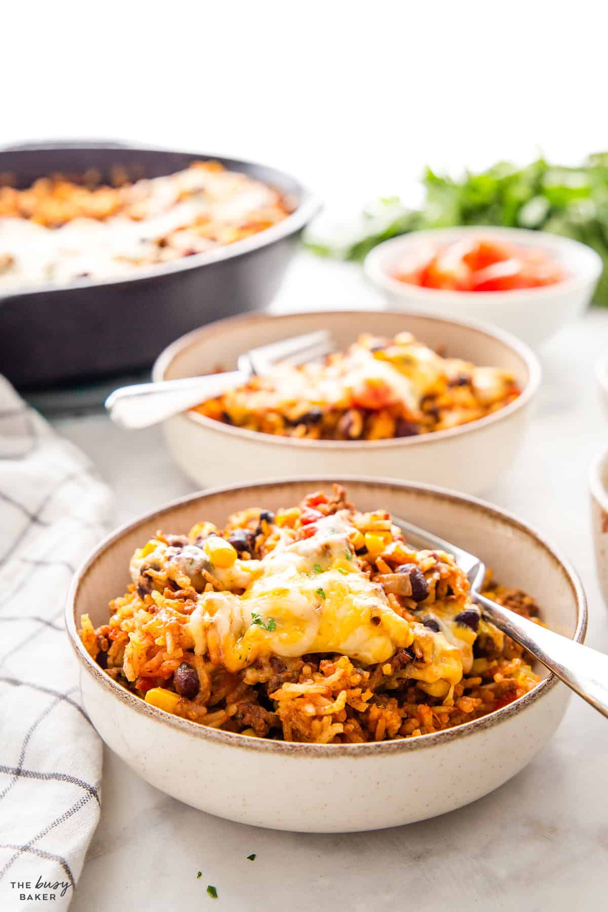 bowl of taco casserole