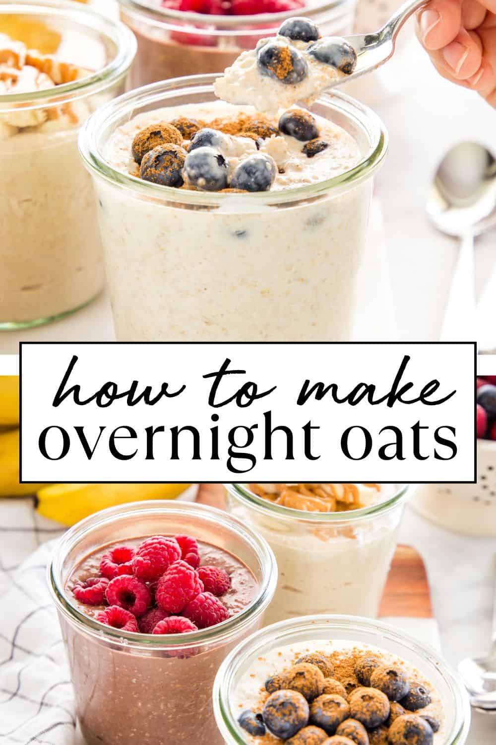 Learn how to make Overnight Oats with this basic overnight oats recipe, the best easy make-ahead breakfast for a busy-lifestyle with a high-protein option. Recipe from thebusybaker.ca! #overnightoats #oats #breakfast #makeahead #makeaheadbreakfast #mealprep #breakfastrecipe #mealprepbreakfast #oatmeal via @busybakerblog