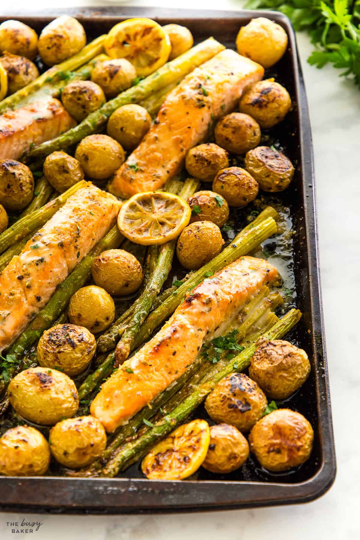 salmon sheet pan dinner