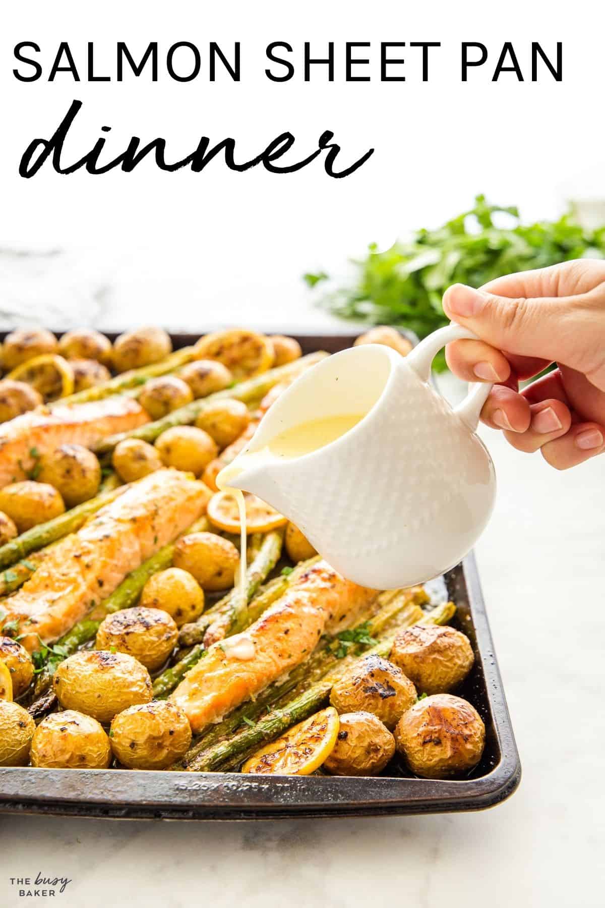 Baked Salmon Sheet Pan Dinner