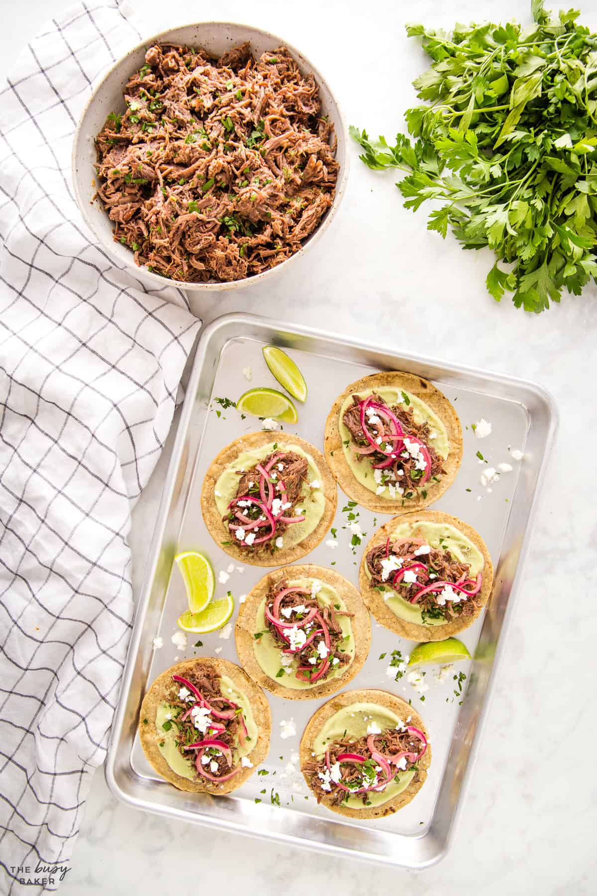 shredded beef tacos