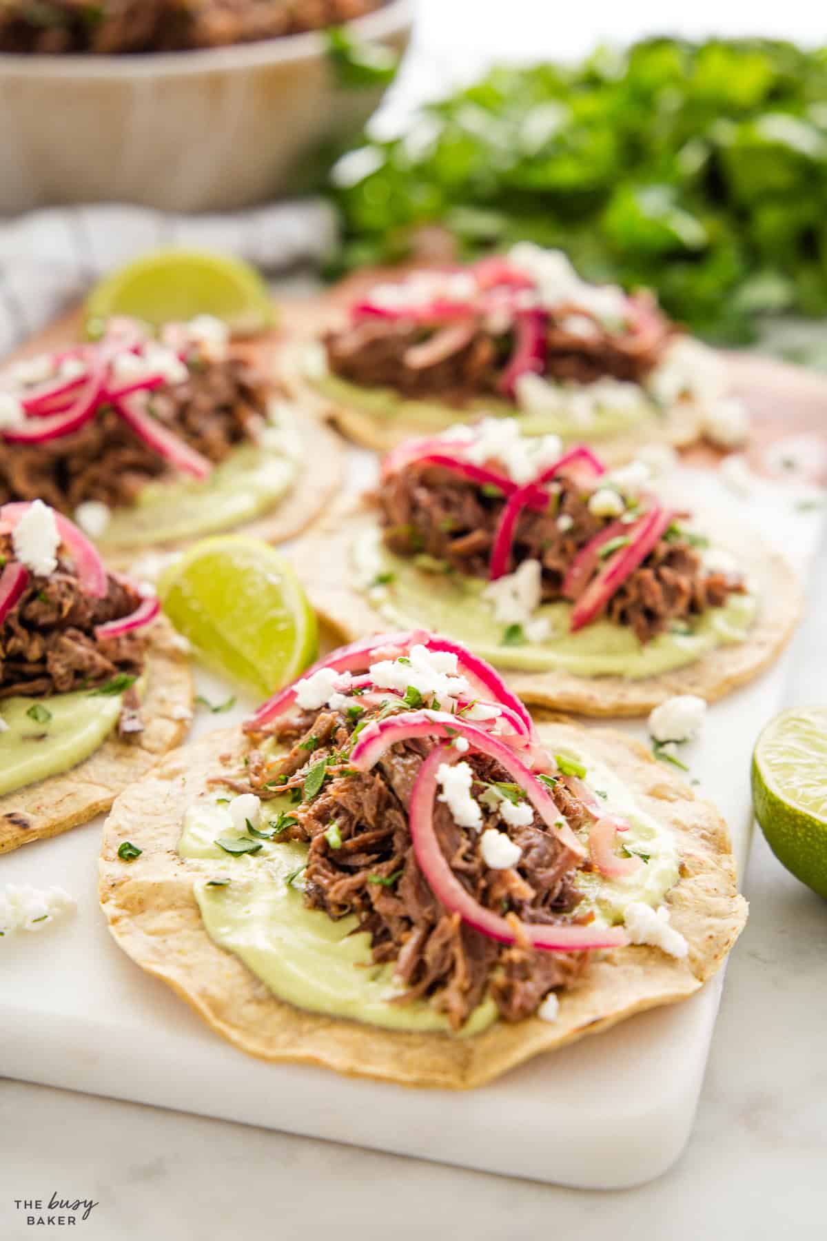 shredded beef tacos