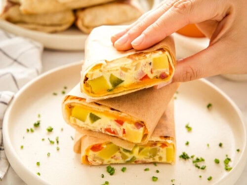Sheet Pan Breakfast Burritos