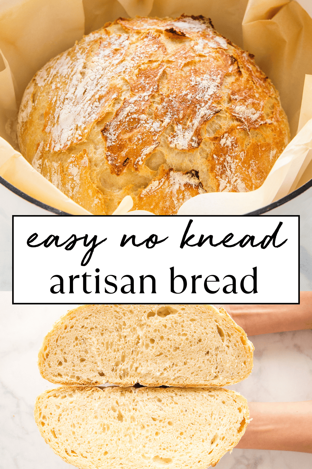 Artisan bread recipes don't get easier than this No Knead Dutch Oven Bread recipe! Perfect for sandwiches, toasting, or enjoying with soup, chili, or stew! Recipe from thebusybaker.ca! #artisanbread #nokneadbread #dutchovenbread #artisanbreadrecipe #nokneadbreadrecipe #dutchovenbreadrecipe #easybreadrecipe via @busybakerblog