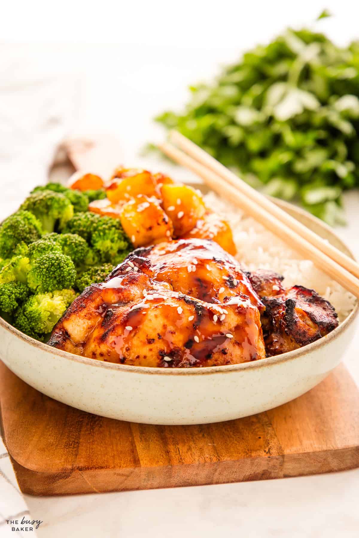 juicy teriyaki chicken protein bowl