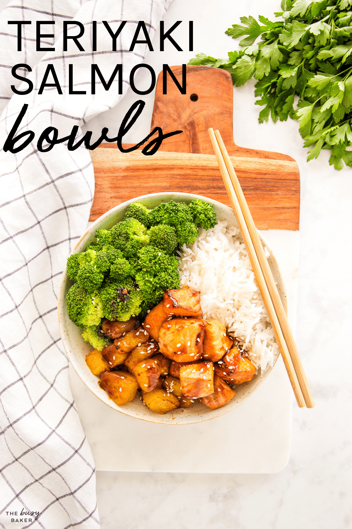 teriyaki salmon rice bowls recipe