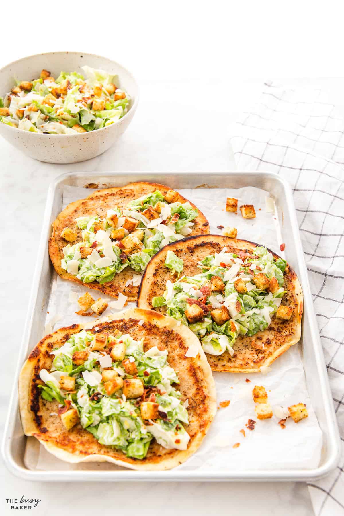 chicken caesar tacos