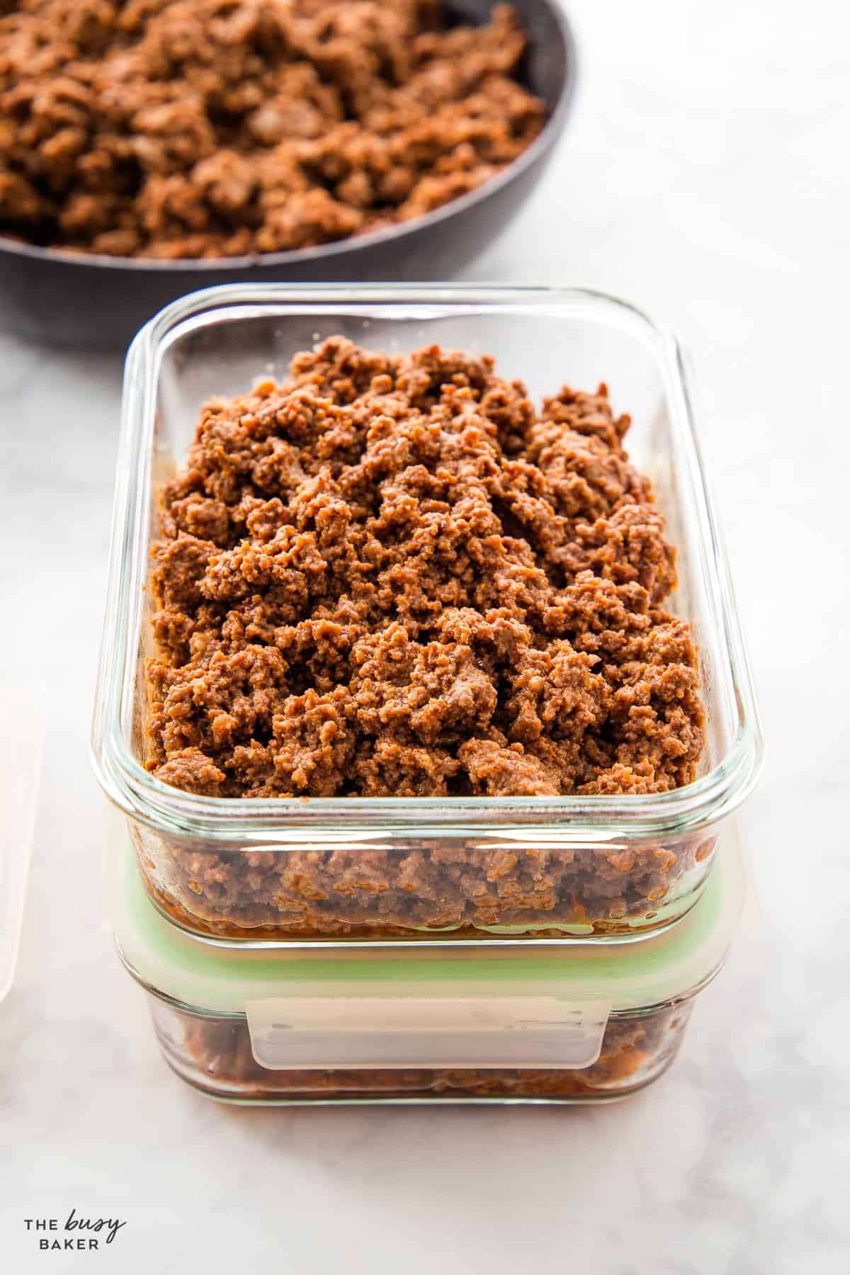 meal prep taco meet in containers