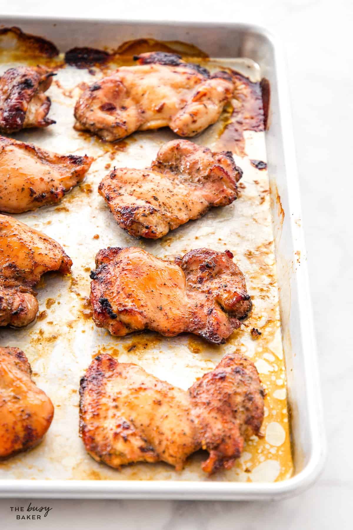 sheet pan baked chicken