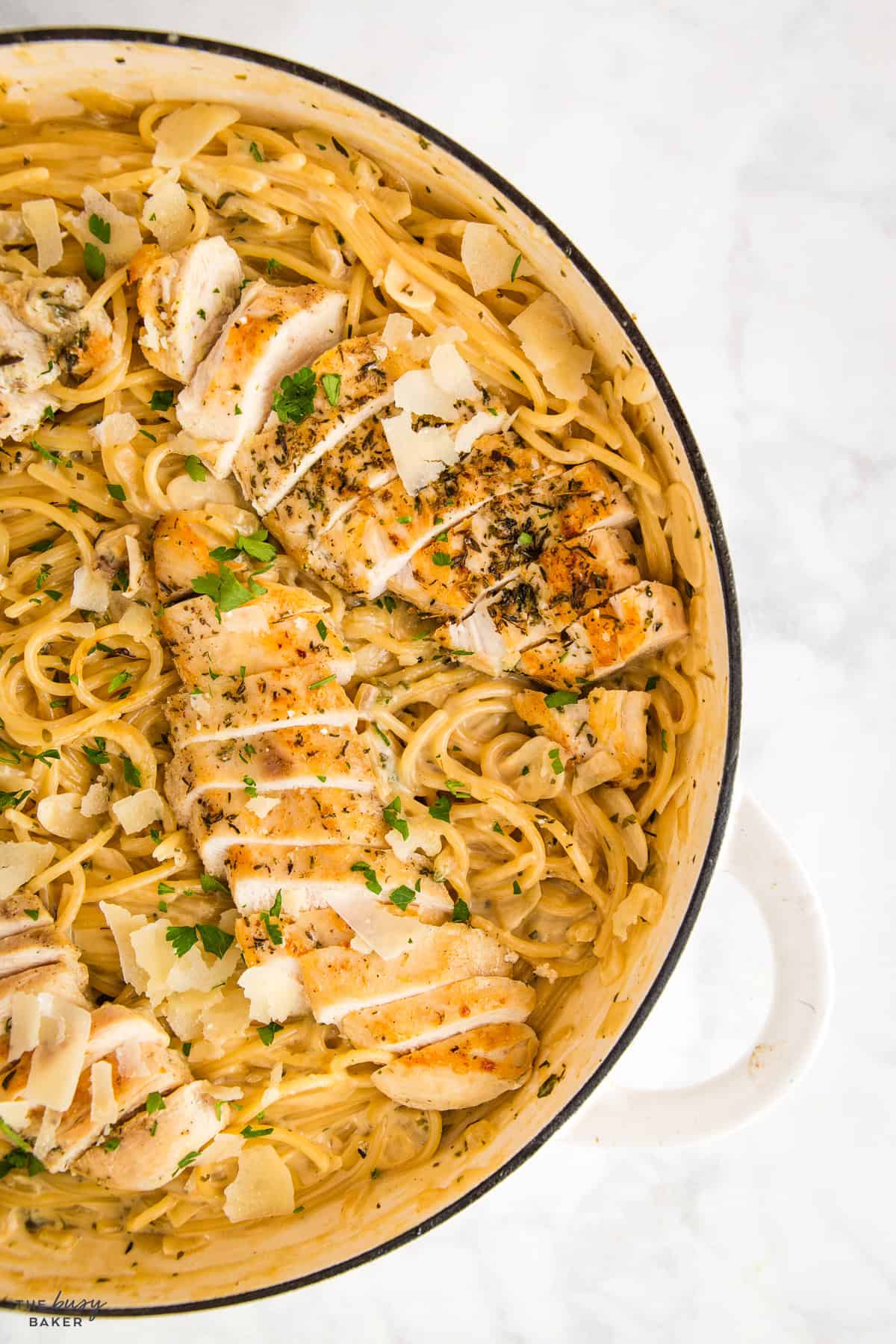 garlic parmesan chicken pasta