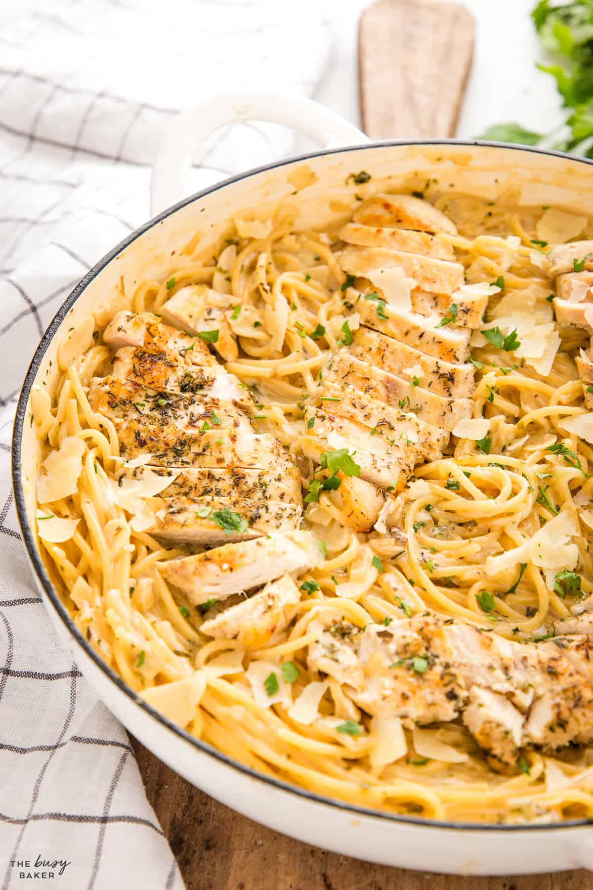 garlic parmesan chicken pasta