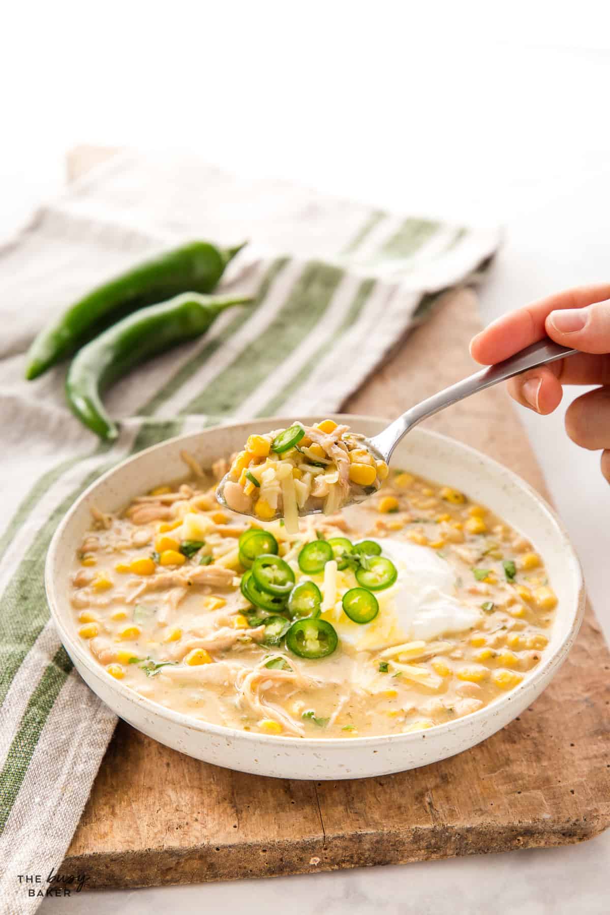 spoonful of white chicken chili