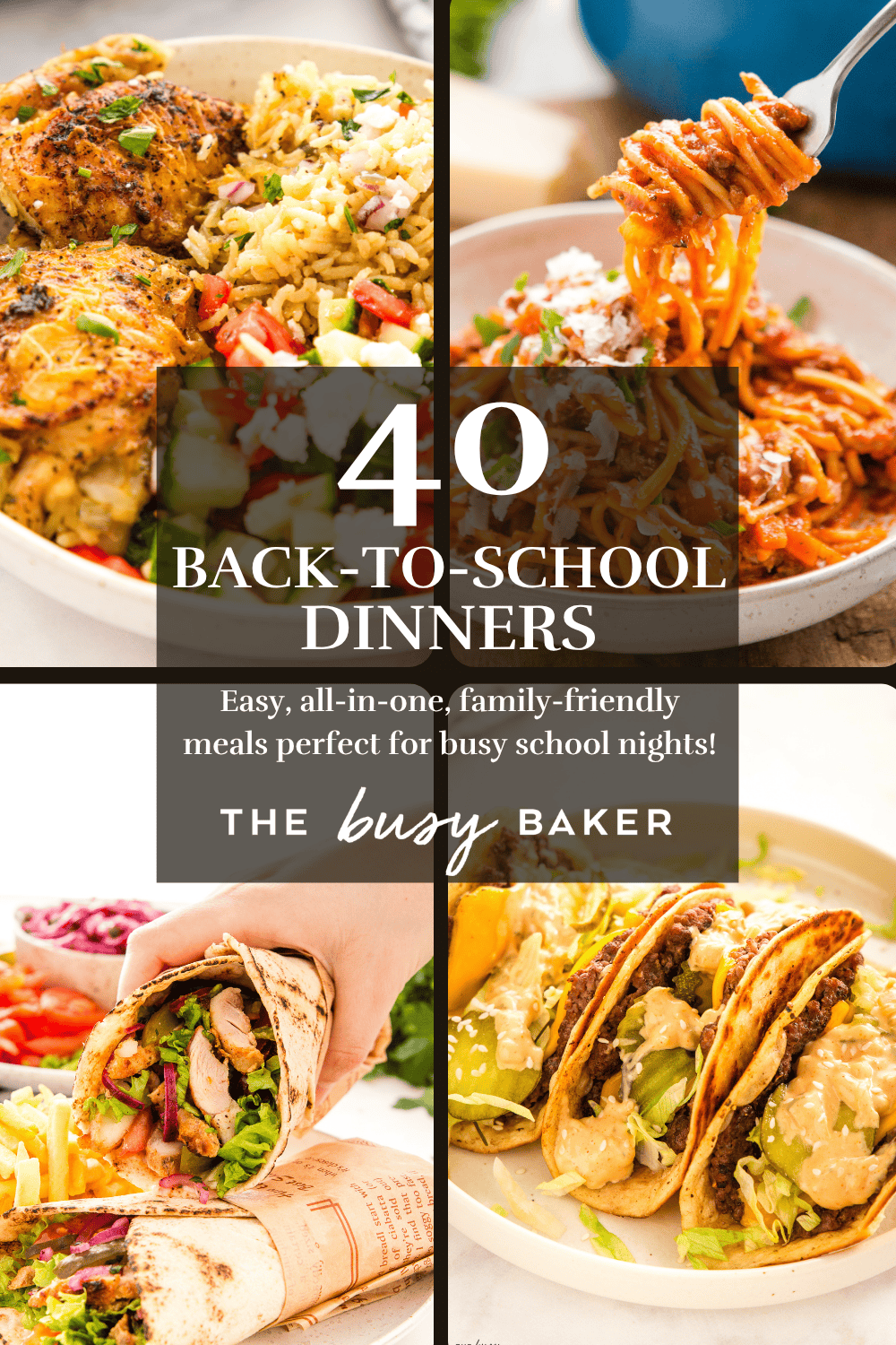 40 back to school dinners for busy weeknights - easy all on one family friendly meals